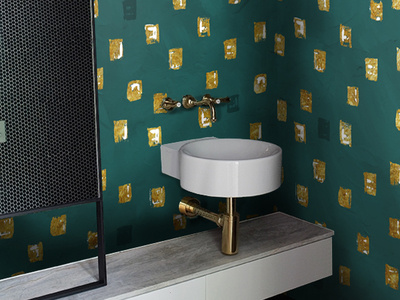 Le Vitrail bathroom decor design interior design luxury wallpaper winner