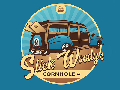 Slick Woody's Vintage Logo Design