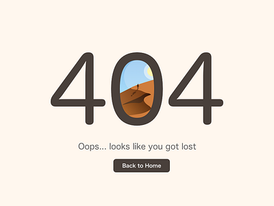404 Page 404 got lost desert error error message error page lost page 404 ui