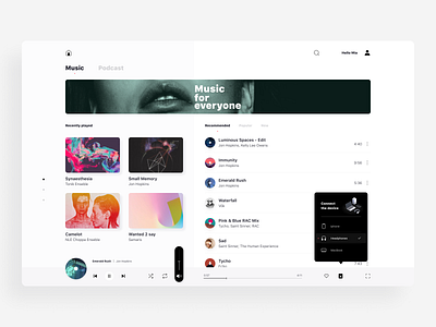 Music player - desktop app