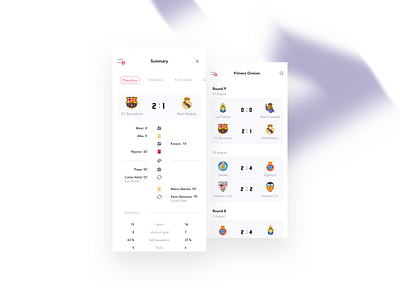 Football app app fifa flat football iphone minimal mobile soccer table ui worldcup