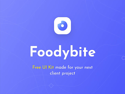 Foodybite - Free UI Kit for Adobe XD 2020 adobe xd animated app blue clean food free ios iosapp mobile prototyping reaturant simple ui uidesign uikit uiux ux uxdesign