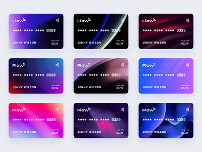 Flow - Card design exploration app bank card card card design cards clean credit creditcard debit card design finance goal graphic design ios mastercard payment saving ui visa
