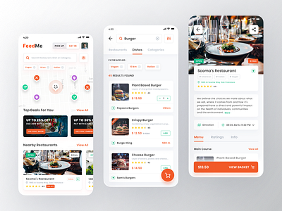 FeedMe - Food Delivery & Pickup App Design