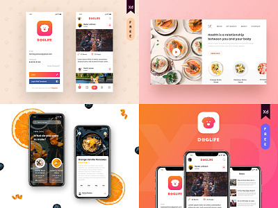 My #Top4Shots from 2018 2018 2018 trends adobe xd app best4 bestshot daily dailyui design dog lover doglife food landing page madewithxd mobile recipe simple top4 ui ux design web