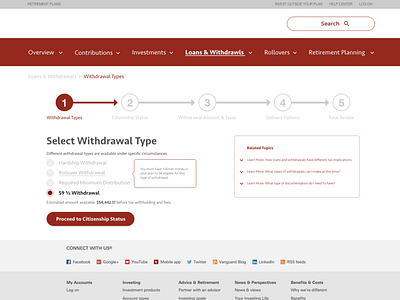 401k Withdrawal Alternate design typography ui ux