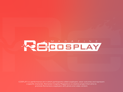 Ro Cosplay Logo branding cosplay design logo magazine romania romanian vector