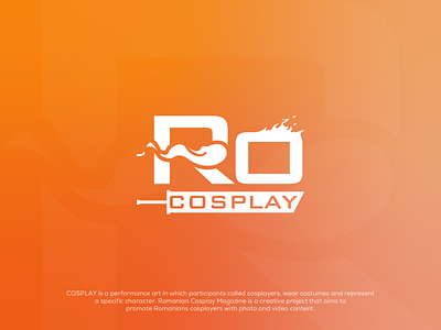 Ro Cosplay Magazine Signature branding design illustration logo magazine mark romania signature signature logo vector