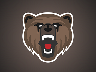 Grizzly Mascot animal bear esport mascot wild
