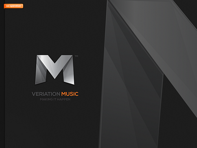 Brand Development - vm - kokonut branding identity logo m music shade silver transform
