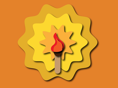Fire Paper app art branding design graphic design illustration illustrator isomatric logo vector