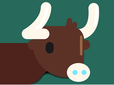 Flat Design Character EP 9 : Cattle art branding cattle character character design design flat graphic design illustration illustrator isomatric vector