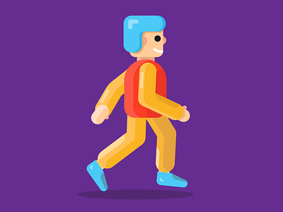 Flat Design EP14 .Men Walk