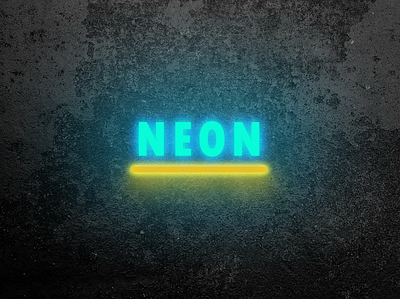 Neon Text Light art design graphic design icon neon neon light neon lights photoshop art vector