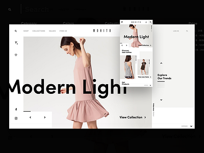 Mohito design fashion flat ui ux web