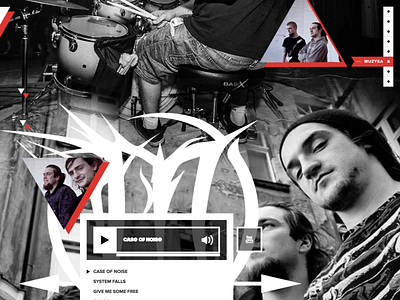 Materiaband band design music parallax website ui ux web