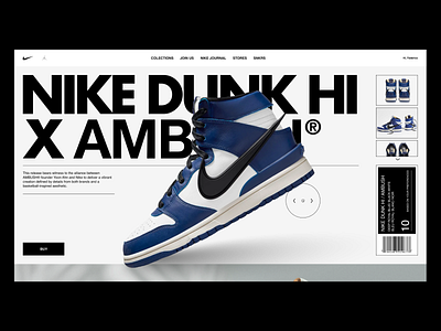 Nike Landing Website/ UI/ WEB GL