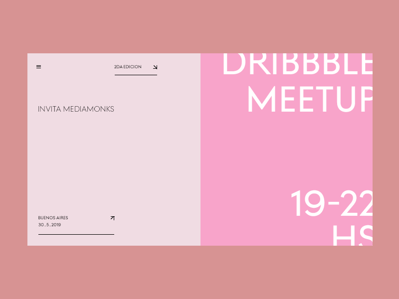 Dribbble Meetup design digital digital art ui