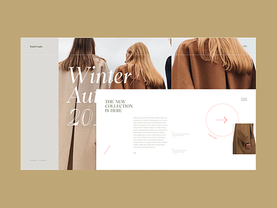YourCoats . Fashion Platform Home Page branding clean design digital ecommerce fashion minimal modern ui