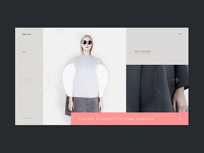 YourCoats . Fashion Platform Gallery branding clean digital ecommerce fashion gallery modern typography ui