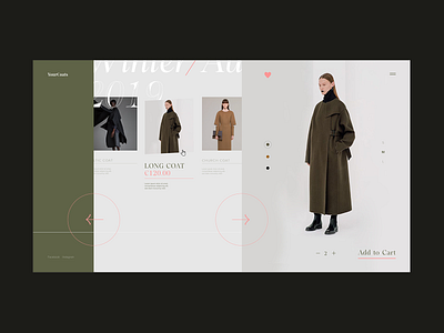 YourCoats . Fashion Platform Product Page branding carrousel clean design digital ecommerce fashion product typography ui