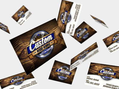 Custom Wood Works - Business Cards