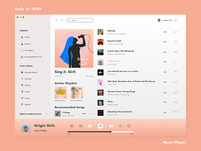 Daily UI 009 - Music Player