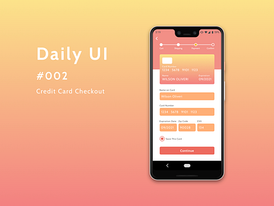 Daily UI 002 - Credit Card Checkout