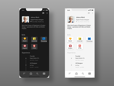 Daily UI Design | Profile app branding design flat icon mobile app mobile app design profil profile design ui ux