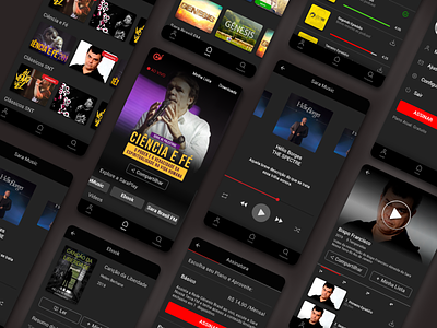 SaraPlay app design music redesign streaming ui ui design video
