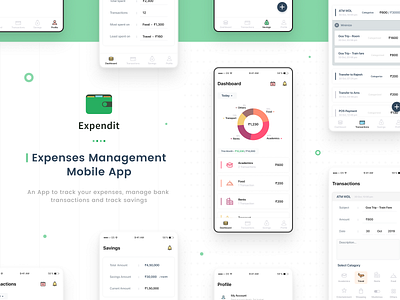 Mobile app :: Expendit :: Expenses management app