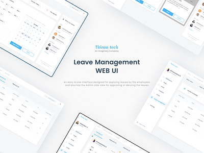 Leave Management :: Web UI behance design dribbble leave management leaves minimal ui uiux ux web ui webdesign