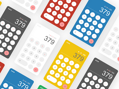 Daily UI #004 - Calculator adobe xd calculator clean color dailyui minimal