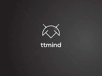 Ttmind logo mind mind logo tech logo technology time