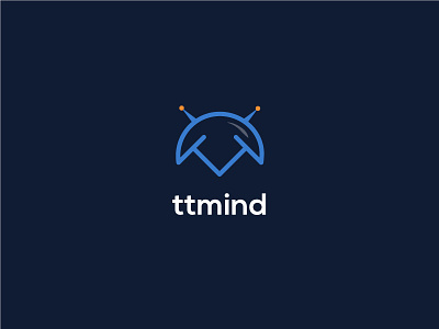 ttmind logo black blue mind technology time