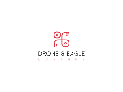 Combination of "Eagle and Drone" combination logo drone logo eagle logo flat graphicdesign icon logo logodesign logofolio logotype minimal red pallete typography vector