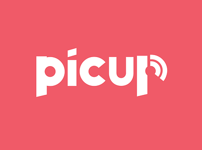 Picup branding design logo logo design logo designer logos logotype telecommunication telecommunications visual identity wordmark