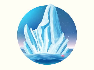 Iceberg blue concept art drawing game ice iceberg illustration mountain painting