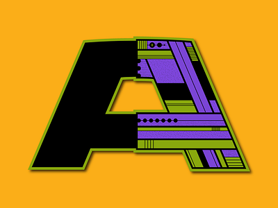 Letter A letter a typography