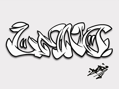 LMNO - Graffiti Letters graffiti ipad pro letters outline procreate typography
