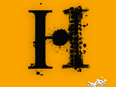 Letter H 36 days of type abstract typography h procreate