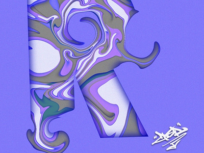 Letter R color design graffiti icon illustration illustrator pattern procreate shapes typography