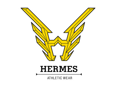 Hermes | Athletic Wear branding design icon logo