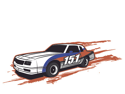 Monte Carlo Race Car - 151 design illustration