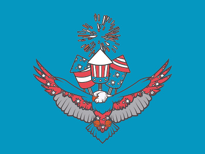 Fourth of July Theme design illustration