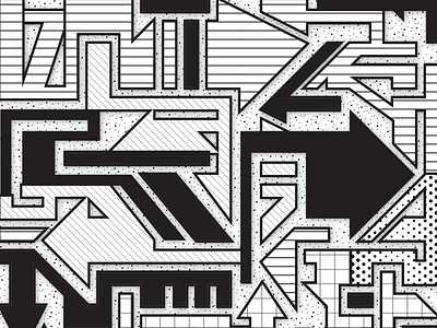 Graffiti Arrows arrows black and white graffiti illustrator pattern shapes texture