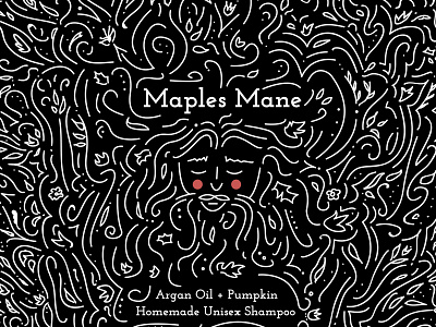 Maples Mane Brand branding design illustration lettering logo typography vector