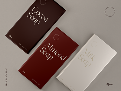 Looks good but don't eat it soap! chocolate display experimental minimal packaging serif soap typography