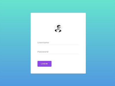 Elastic Login Form by Andrew℗ on Dribbble