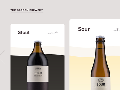 Art direction - craft beer list beer item list minimal simple typography visual